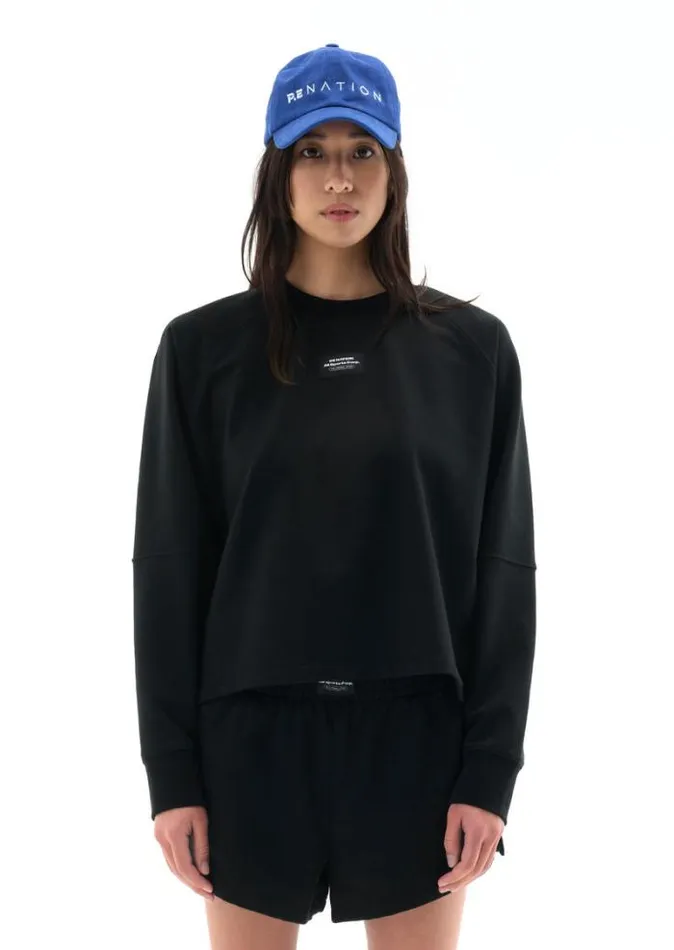 Shop SEASON POINT SWEAT IN BLACK PE Nation Sweats