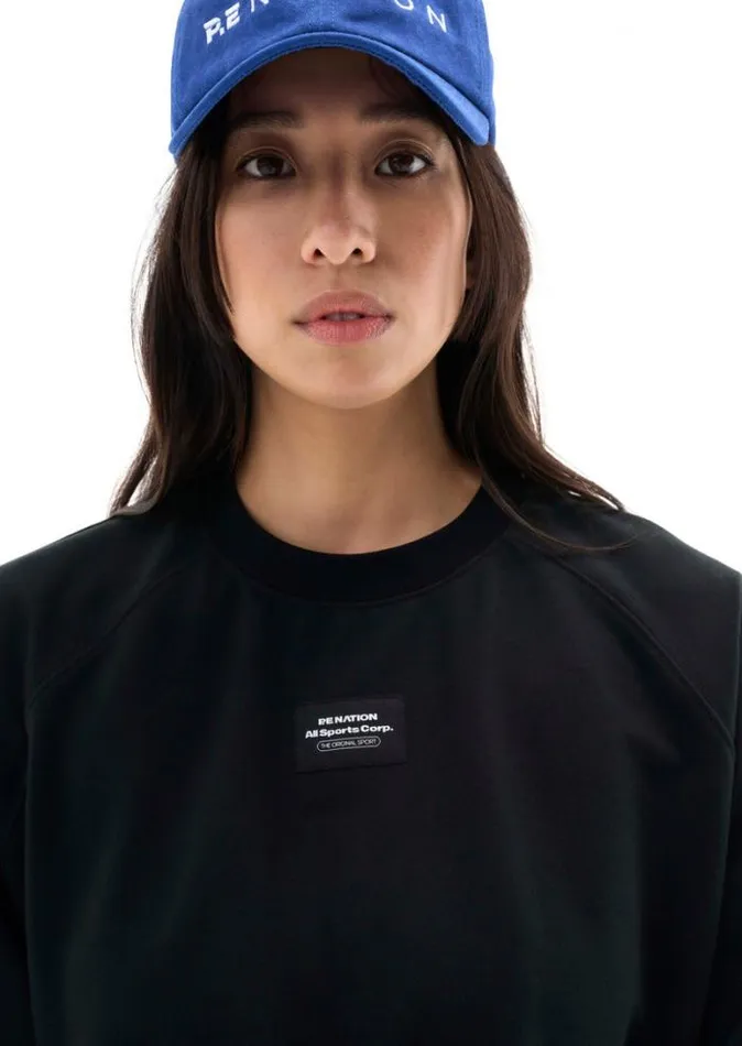 Shop SEASON POINT SWEAT IN BLACK PE Nation Sweats