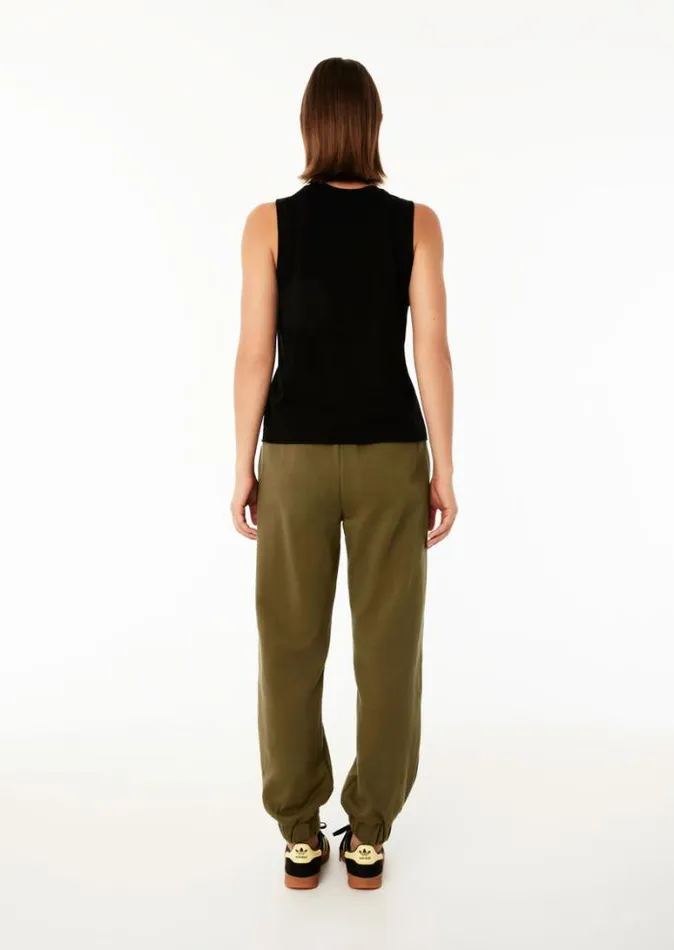 Shop SENTIMENTAL TRACKPANT IN KHAKI PE Nation Pants