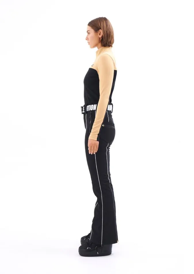Shop SLALOM BLOCKED LONG SLEEVE TOP IN BLACK PE Nation Long Sleeve Tops