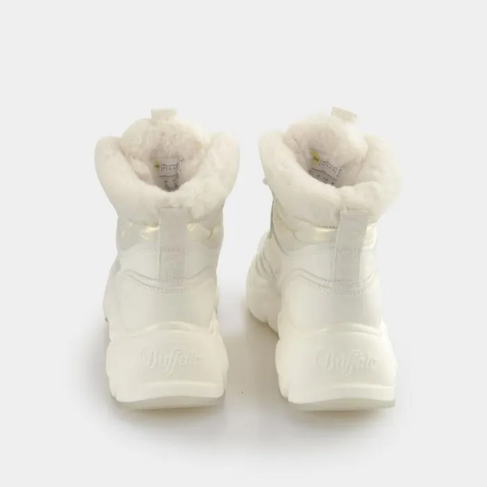 Shop Sneakers BUFFALO Binary Snow Lace Up Whitemermaid