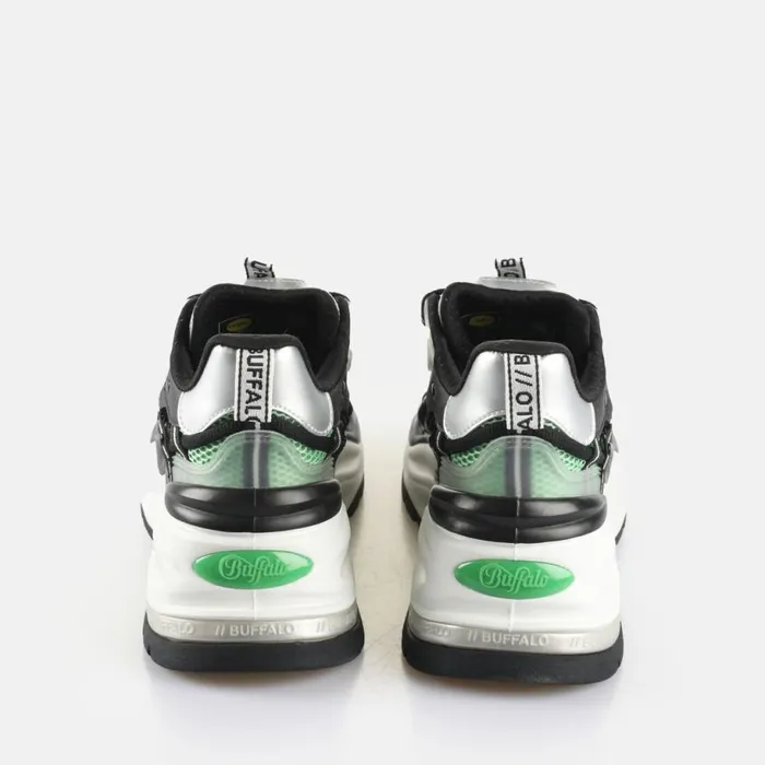 Shop Sneakers BUFFALO Triplet Hollow Blacksilvergreen