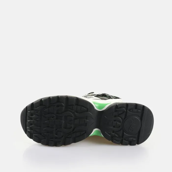 Shop Sneakers BUFFALO Triplet Hollow Blacksilvergreen