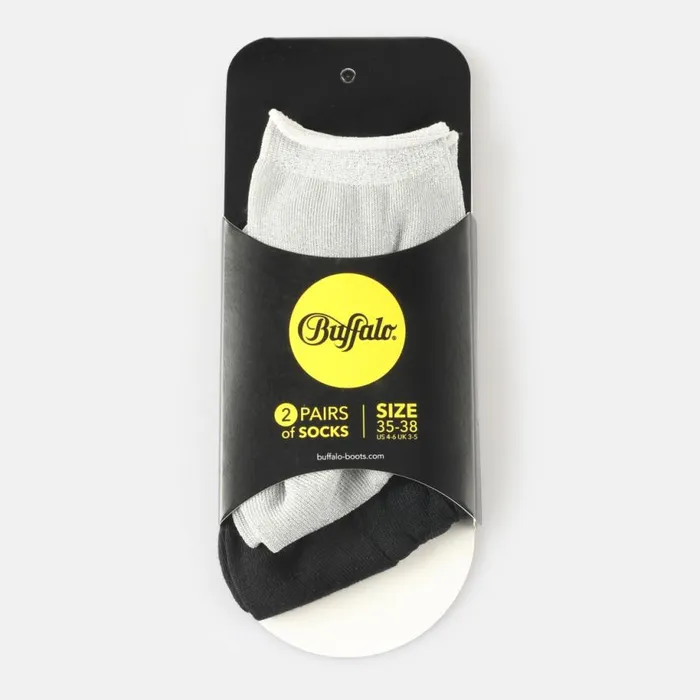Shop Socks BUFFALO Glamorous Duo Blackwhite