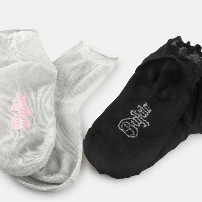 Shop Socks BUFFALO Glamorous Duo Blackwhite