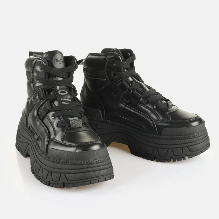 Shop Vegan Shoes BUFFALO Fusion Hyb Mid Black