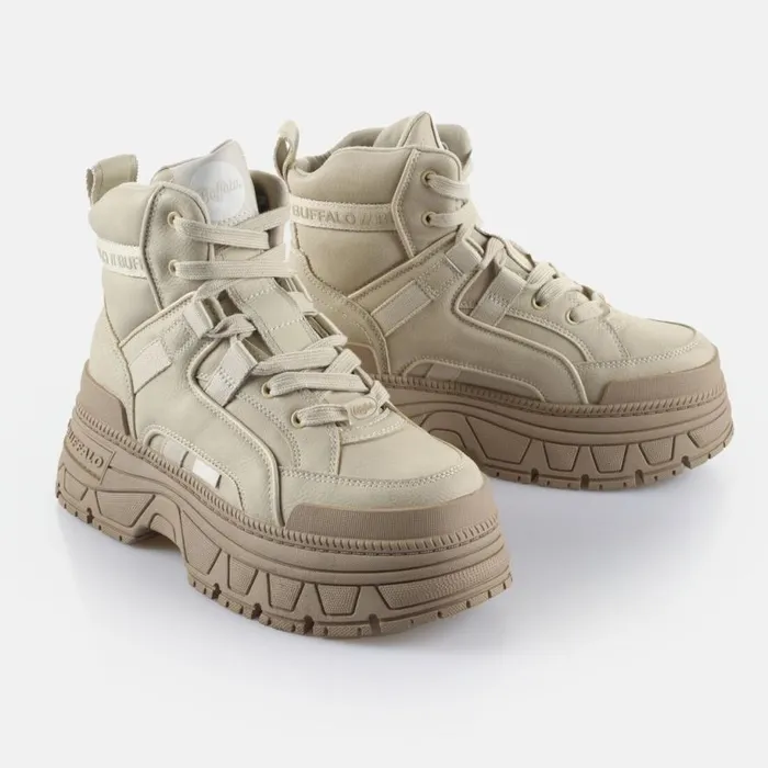 Shop Vegan Shoes BUFFALO Fusion Hyb Mid Cream