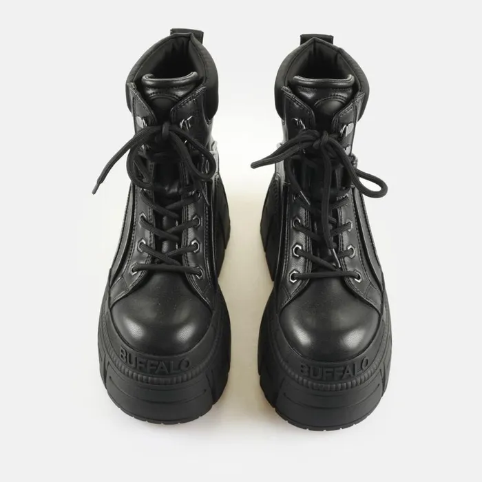 Shop Vegan Shoes BUFFALO Gospher Hike HI BS Black