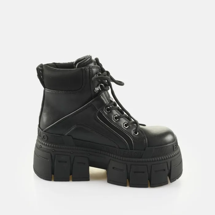 Shop Vegan Shoes BUFFALO Gospher Hike HI BS Black