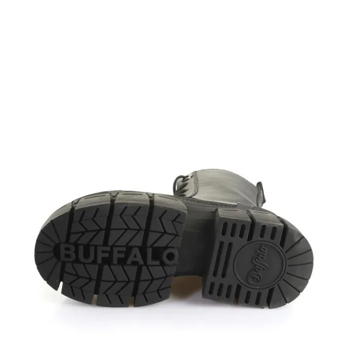 Shop Vegan Shoes BUFFALO Gospher Lace Up Mid Black