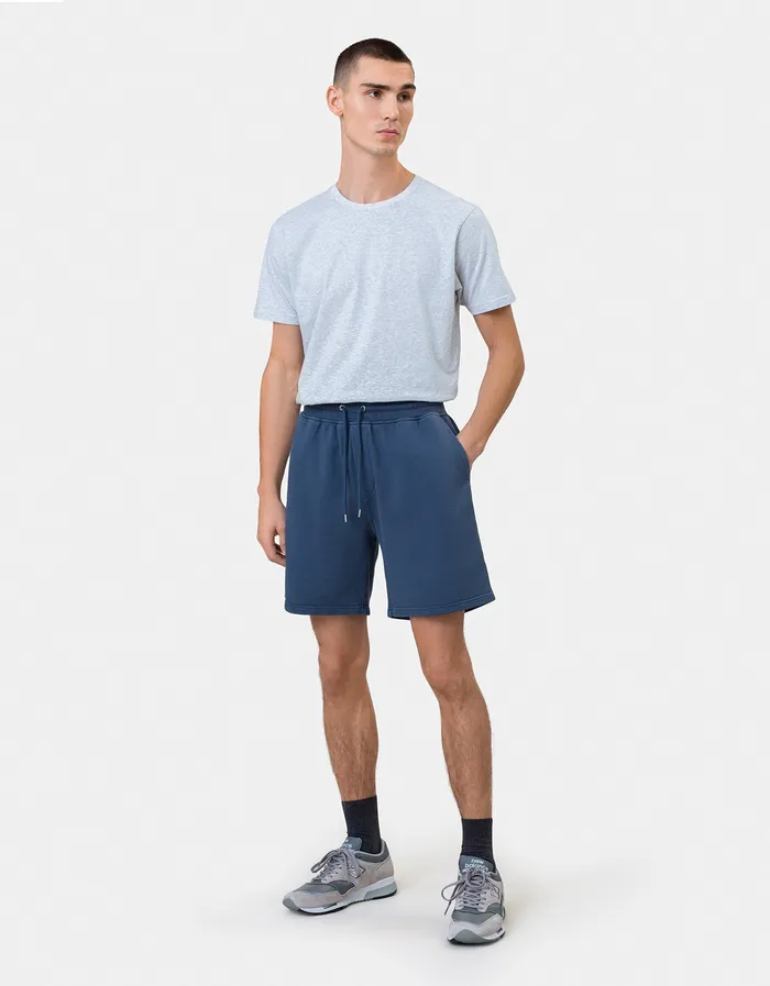 Shorts Colorfulstandard Men Classic Organic Sweatshorts 8211 Steel Blue