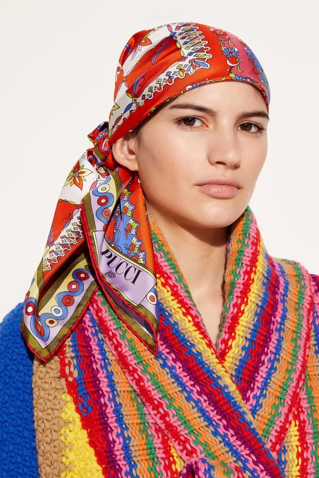 Silks Women PUCCI FestaPrint Large SilkTwill Carr