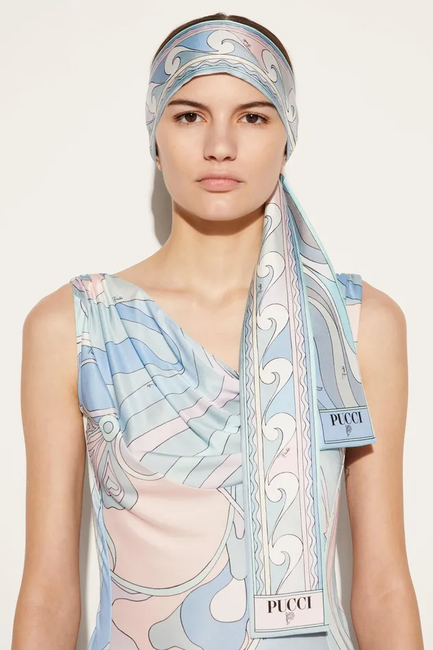 Silks Women PUCCI Marmo And BouclePrint SilkTwill Scarf
