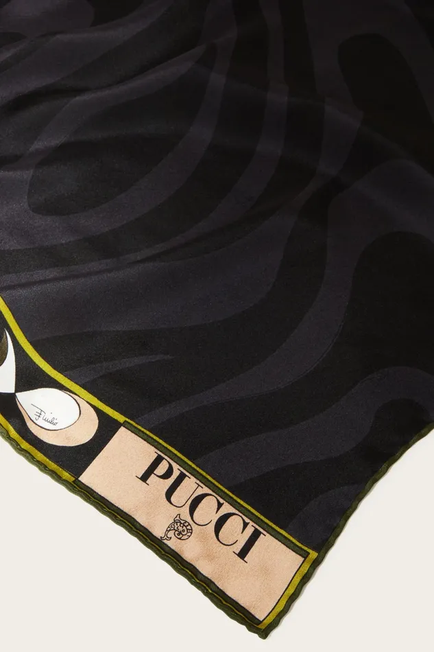 Silks Women PUCCI Marmo And PesciPrint SilkTwill Stole
