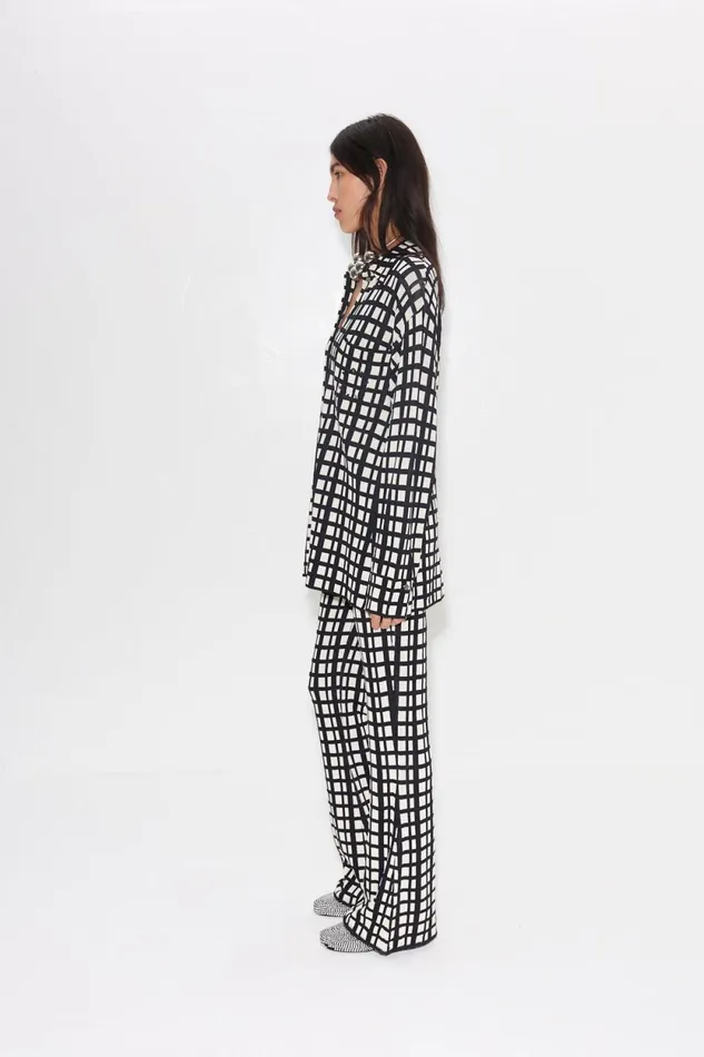 Simon Miller Knitwear Knits By Whitsett Pant In Windowpane 8211 Women