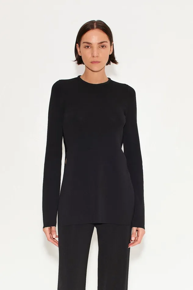 Simon Miller Sets Simon Miller Knits By Canoga Long Sleeve Top In Black 8211 Women