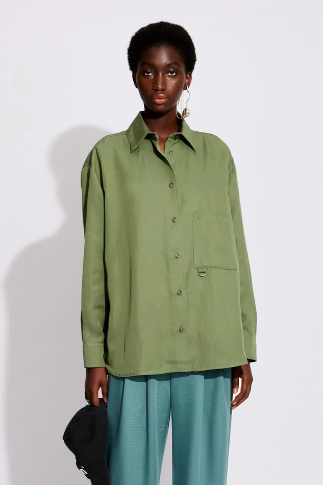 Simone 8211 Olivine Women Won Hundred Shirts and Blouses