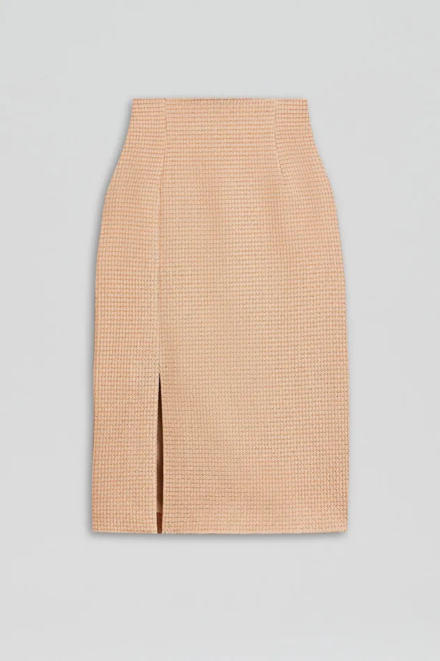 Skirts Women TINSEL GINGHAM SKIRT ROSEGOLD Scanlan Theodore Skirts Women TINSEL GINGHAM SKIRT ROSEGOLD Scanlan Theodore