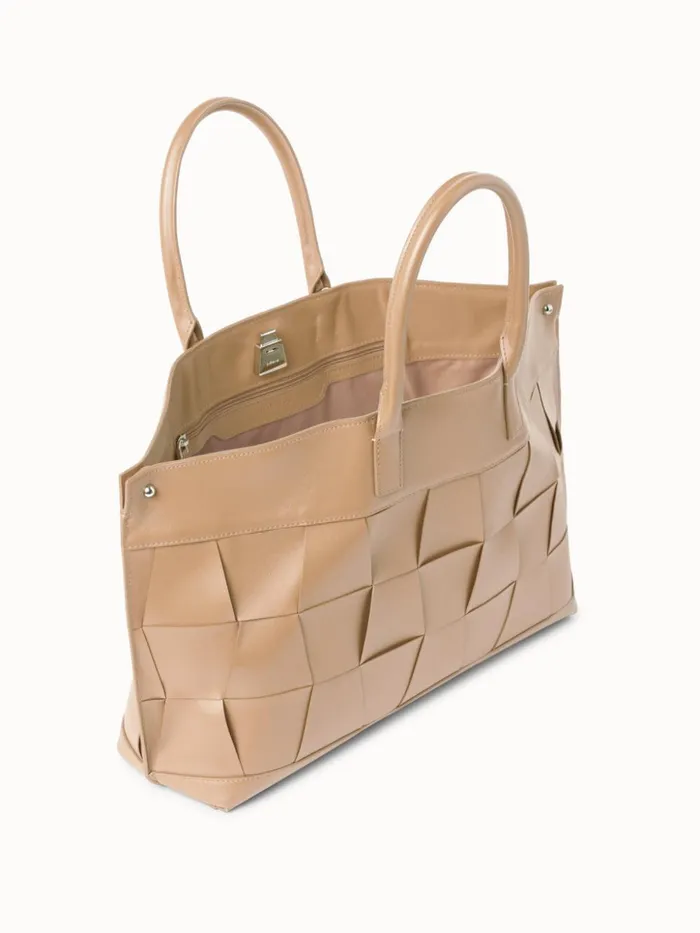 Small Ai Messenger Bag In Braided Trapezoids Cordage Women Akris Crossbody Bags