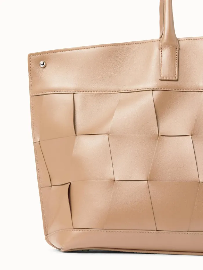 Small Ai Messenger Bag In Braided Trapezoids Cordage Women Akris Crossbody Bags