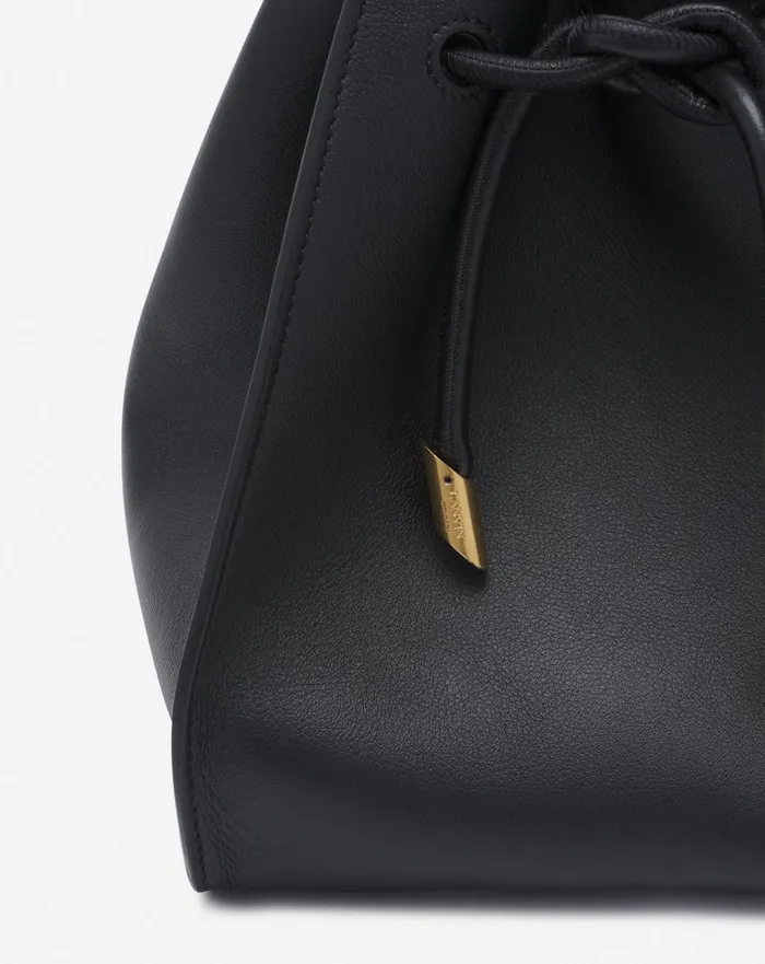 Small Leather Sequence By Lanvin Handbag Black Women Lanvin Mini Bags and Clutches