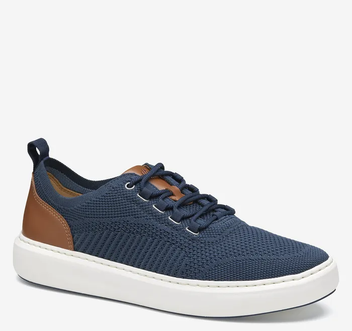 Sneakers Anders Knit UThroat Navy Knit 8211 Johnston and Murphy Men