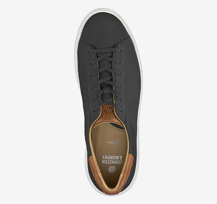 Sneakers Johnston and Murphy Men Anders Knit LaceToToe Black Knit