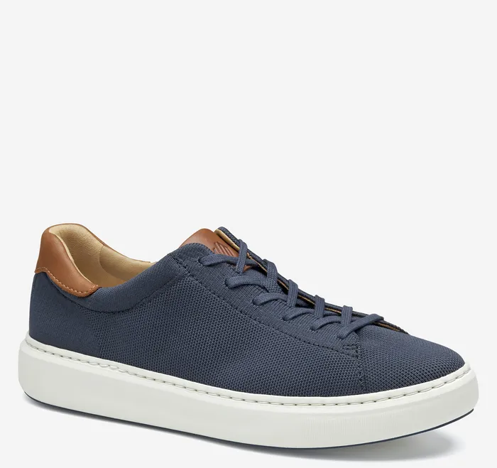 Sneakers Men Johnston and Murphy Anders Knit LaceToToe Navy Knit