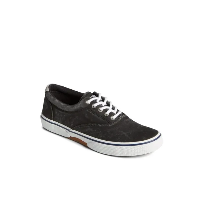 Sneakers Men Sperry Halyard CVO Salt Washed Sneaker Black