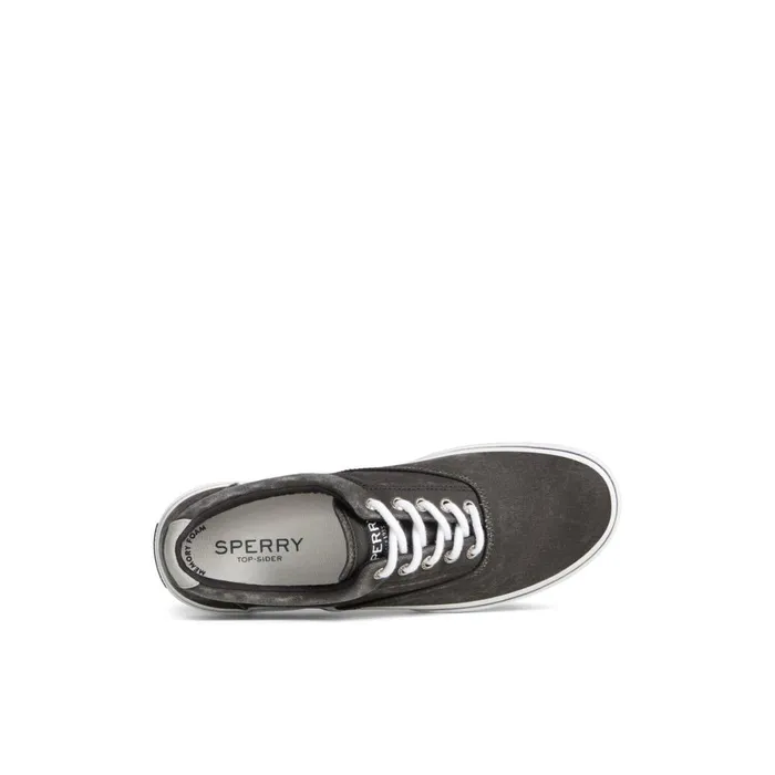 Sneakers Men Sperry Halyard CVO Salt Washed Sneaker Black