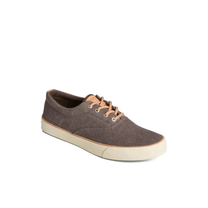 Sneakers Men Sperry Striper II Washed Canvas CVO Sneaker Brown