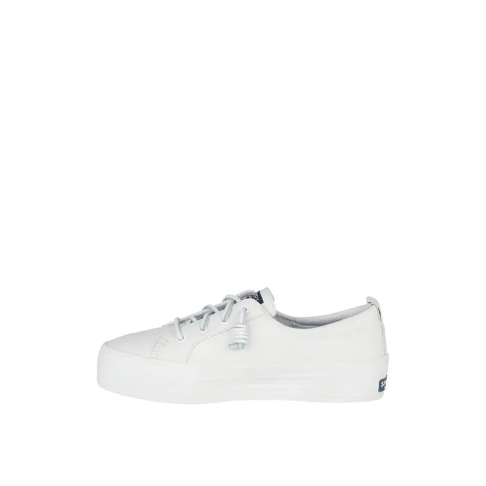 Sneakers Women Sperry Crest Vibe Platform Leather Sneaker White