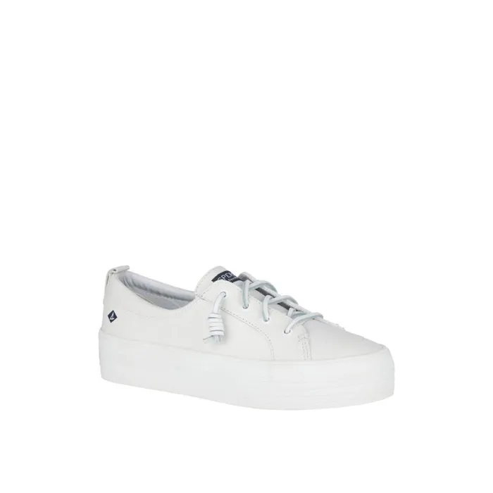 Sneakers Women Sperry Crest Vibe Platform Leather Sneaker White