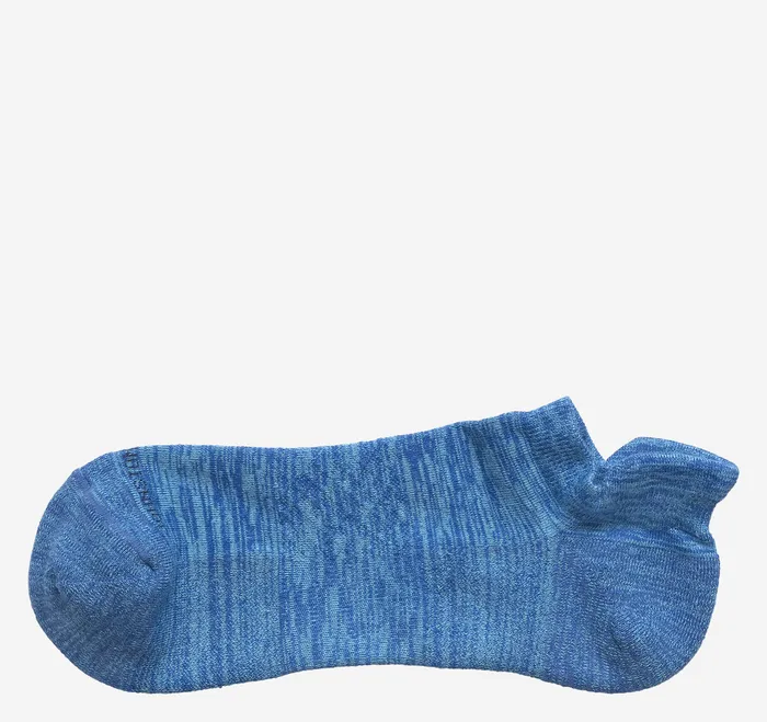 Socks Men Johnston and Murphy First In Comfort Ankle Socks Blue SpaceDye