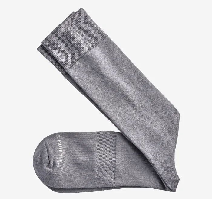 Solid Dress Socks Charcoal Accessories Johnston and Murphy Men