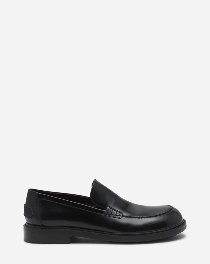 Spinto Loafers In Glossy Leather Black Women Lanvin Loafers