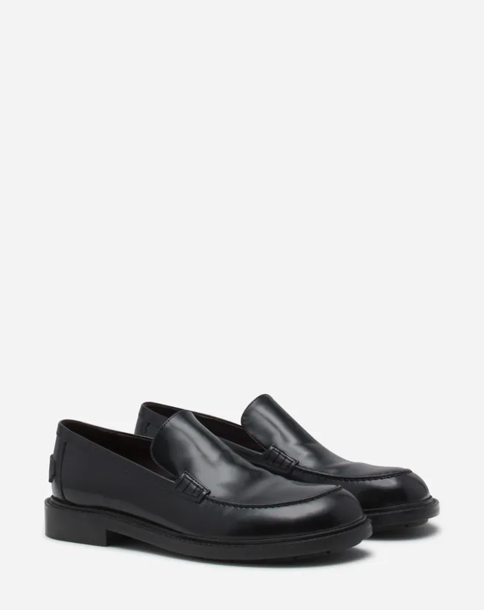 Spinto Loafers In Glossy Leather Black Women Lanvin Loafers
