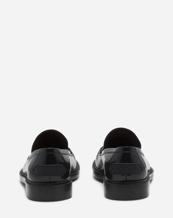 Spinto Loafers In Glossy Leather Black Women Lanvin Loafers