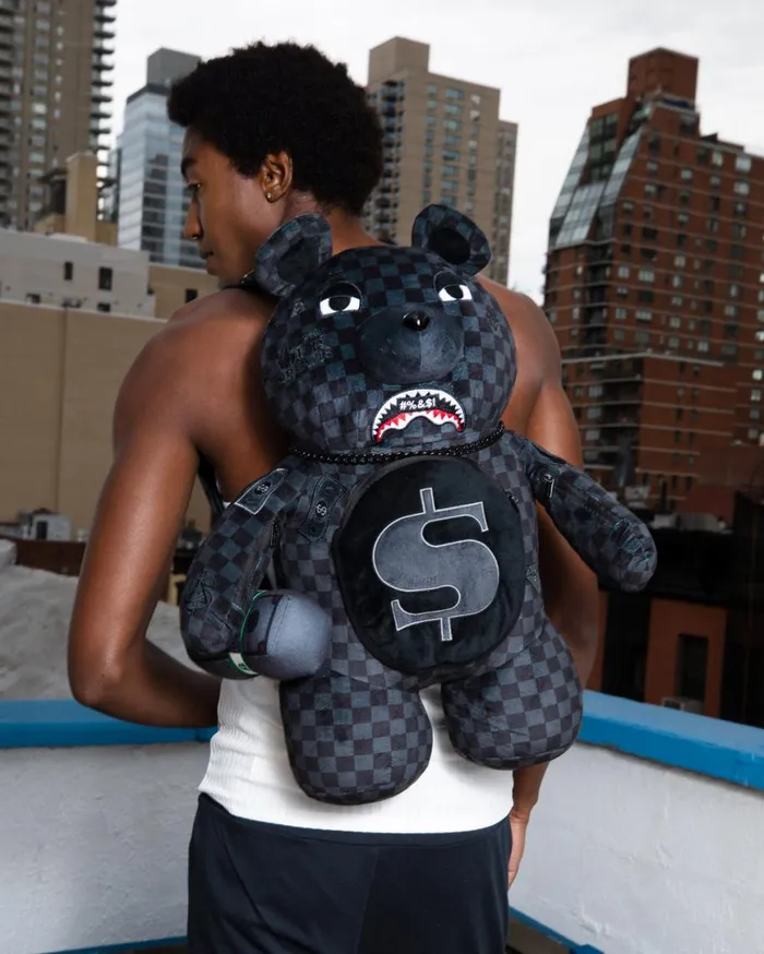 SPRAYGROUND Backpacks 039WHAT THE BEEP039 SHARK MONEYBEAR TEDDYBEAR BACKPACK 8211 Universal SPRAYGROUND Backpacks 039WHAT THE BEEP039 SHARK MONEYBEAR TEDDYBEAR BACKPACK 8211 Universal