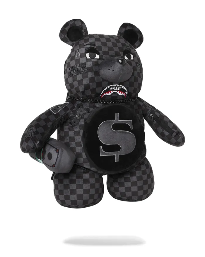 SPRAYGROUND Backpacks 039WHAT THE BEEP039 SHARK MONEYBEAR TEDDYBEAR BACKPACK 8211 Universal SPRAYGROUND Backpacks 039WHAT THE BEEP039 SHARK MONEYBEAR TEDDYBEAR BACKPACK 8211 Universal