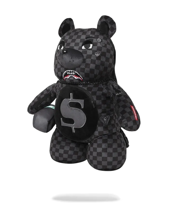 SPRAYGROUND Backpacks 039WHAT THE BEEP039 SHARK MONEYBEAR TEDDYBEAR BACKPACK 8211 Universal SPRAYGROUND Backpacks 039WHAT THE BEEP039 SHARK MONEYBEAR TEDDYBEAR BACKPACK 8211 Universal