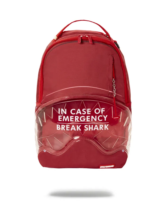SPRAYGROUND Backpacks BREAK IN CASE OF EMERGENCY SHARK DLXR 8211 Universal