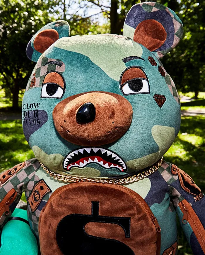 SPRAYGROUND Backpacks CAMOCHECK MONEYBEAR TEDDYBEAR BACKPACK 8211 Universal SPRAYGROUND Backpacks CAMOCHECK MONEYBEAR TEDDYBEAR BACKPACK 8211 Universal