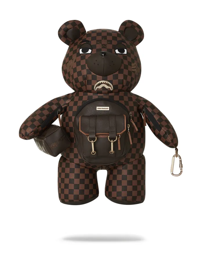 SPRAYGROUND Backpacks CHECKMATE ROYALE MONEYBEAR TEDDYBEAR BACKPACK 8211 Universal