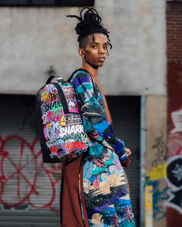 SPRAYGROUND Backpacks HALF GRAFF NIGHT BACKPACK DLXV 8211 Universal