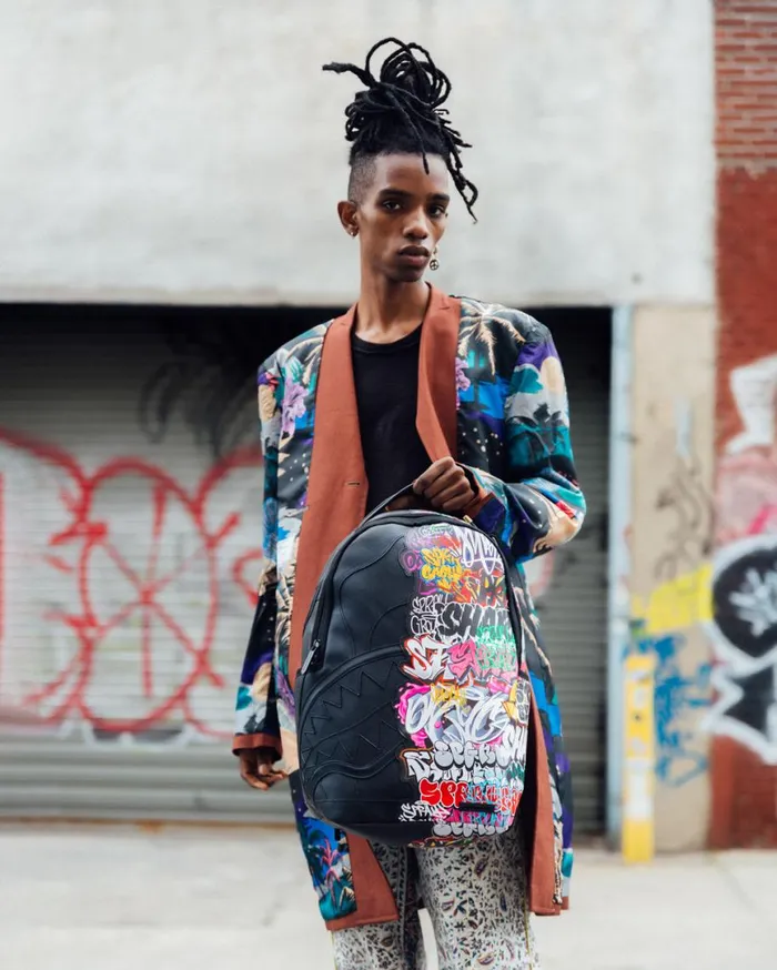 SPRAYGROUND Backpacks HALF GRAFF NIGHT BACKPACK DLXV 8211 Universal