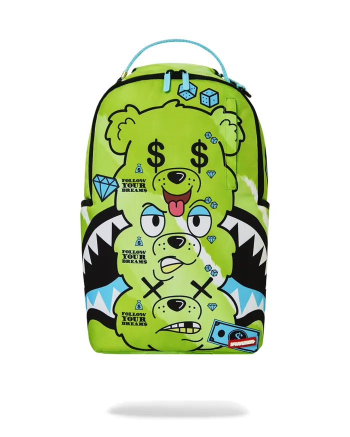 SPRAYGROUND Backpacks MONEY BEAR SEEING TRIPLE DLXSR BACKPACK 8211 Universal