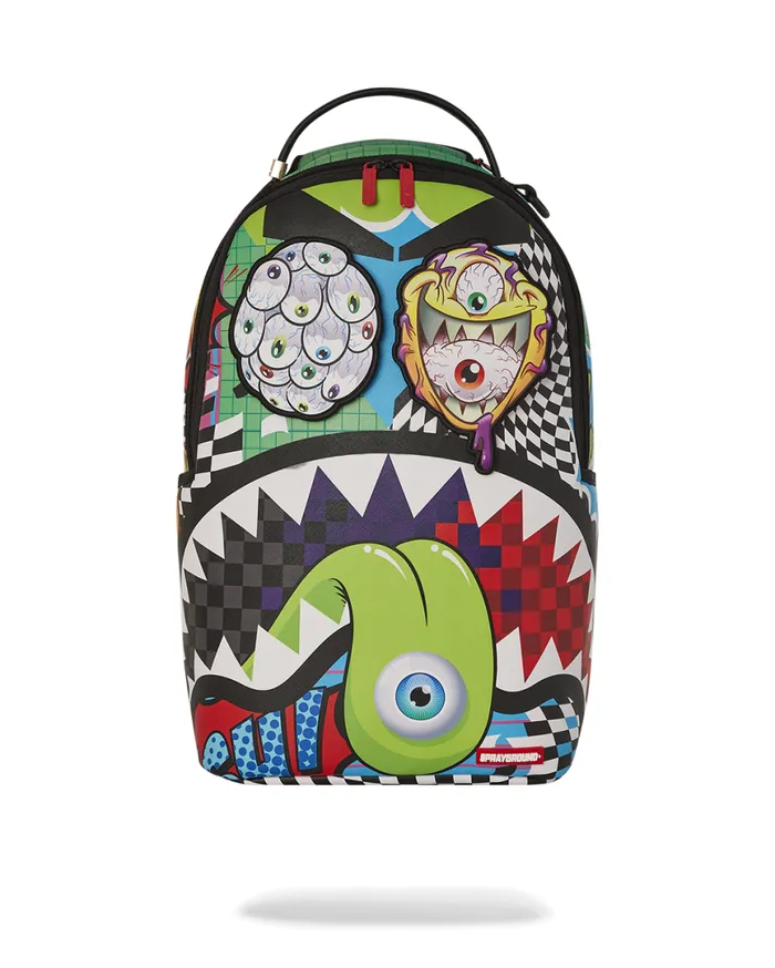 SPRAYGROUND Backpacks PSYCHO WORLD OF FUN BACKPACK WITH REMOVABLE VELCRO EYE PATCHES 8211 Universal