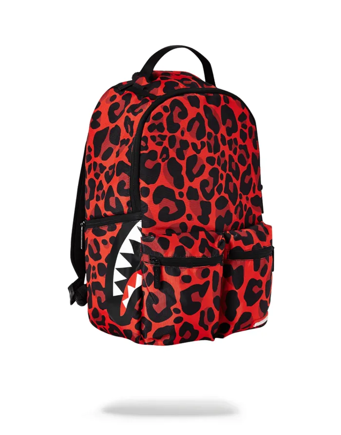 SPRAYGROUND Backpacks RED LEOPARD DOUBLE CARGO 8211 Universal