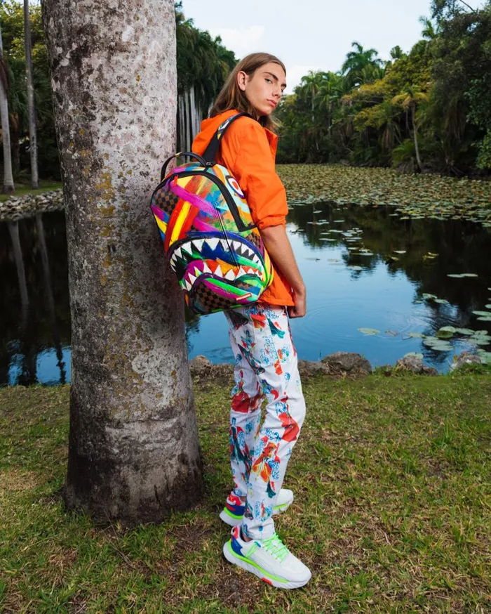 SPRAYGROUND Backpacks SHARKS IN PARIS CITY STREAKS BACKPACK DLXV 8211 Universal SPRAYGROUND Backpacks SHARKS IN PARIS CITY STREAKS BACKPACK DLXV 8211 Universal